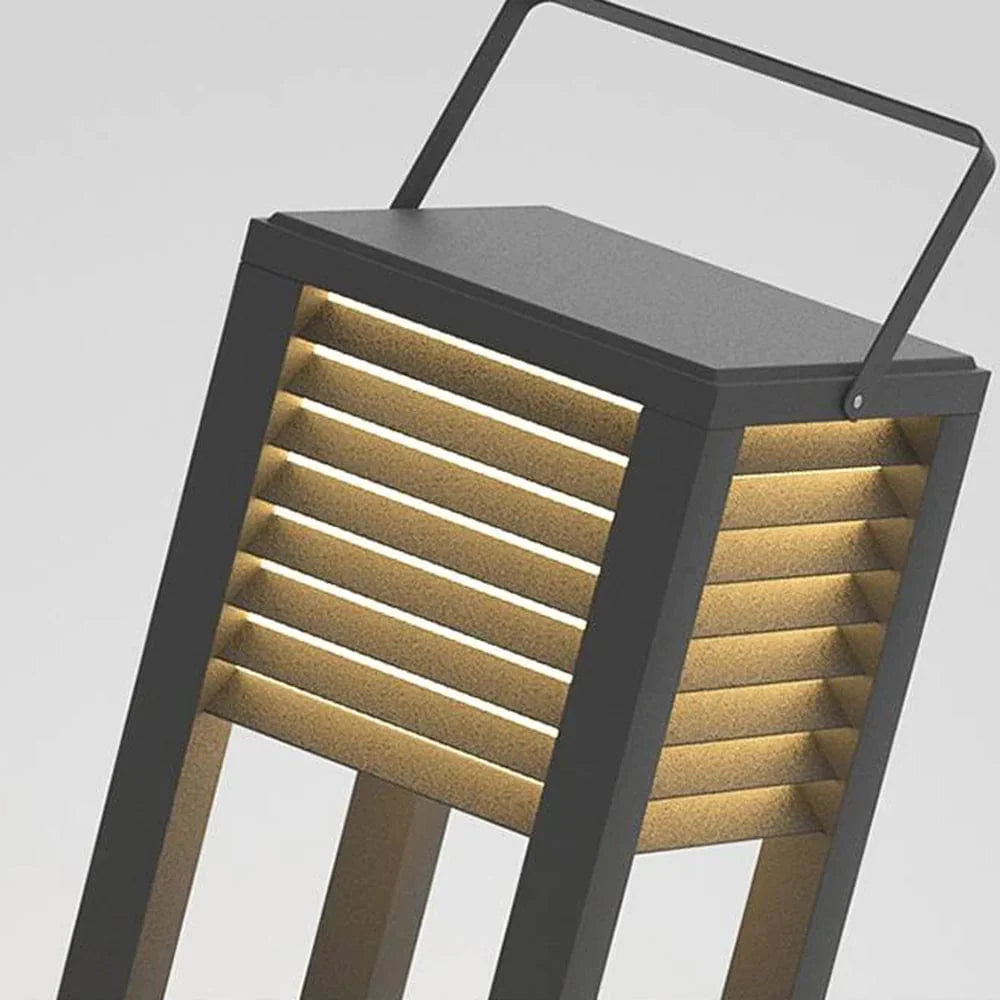 Solar Lantern: Modern Outdoor Garden Floor Light