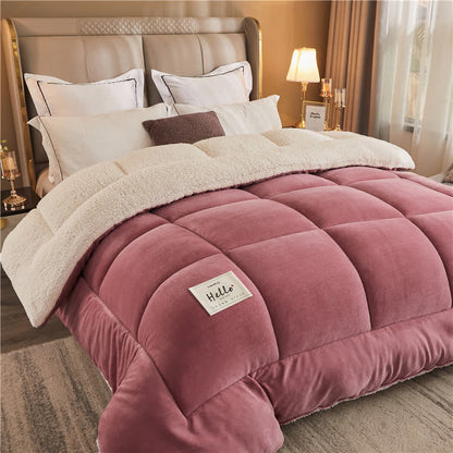 Luxurious Velvet & Sherpa Throw - Soft, Warm, & Cosy