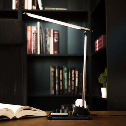 Pomme Desk Lamp – 4-in-1 Wireless Charging Lamp for Phone, AirPods, and Apple Watch