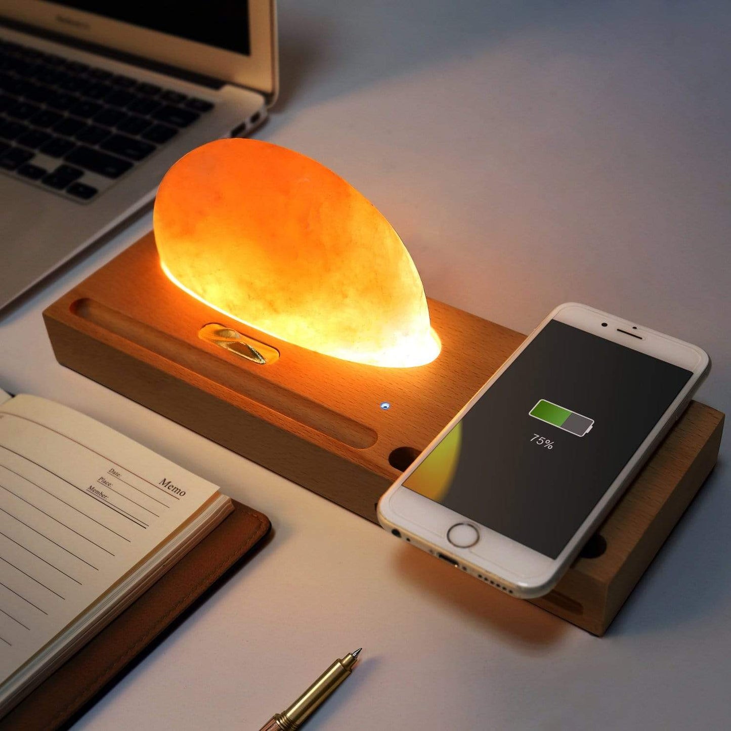 Pride Rock Lamp – Unique Himalayan Salt Air Purifier Lamp with Sleek Modern Design