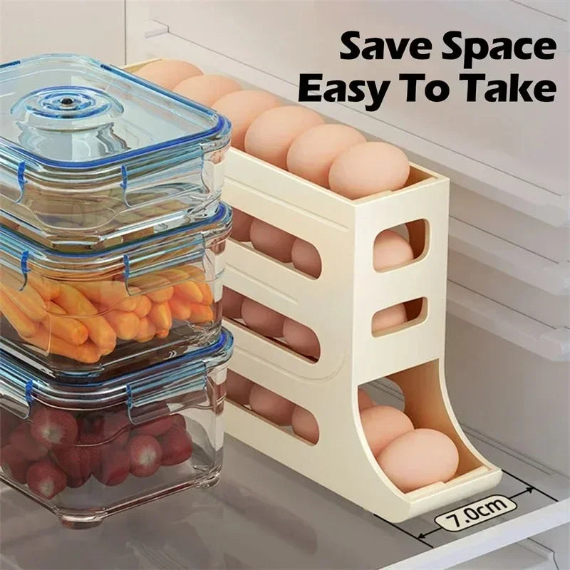 4 Tier Egg Fridge Organiser