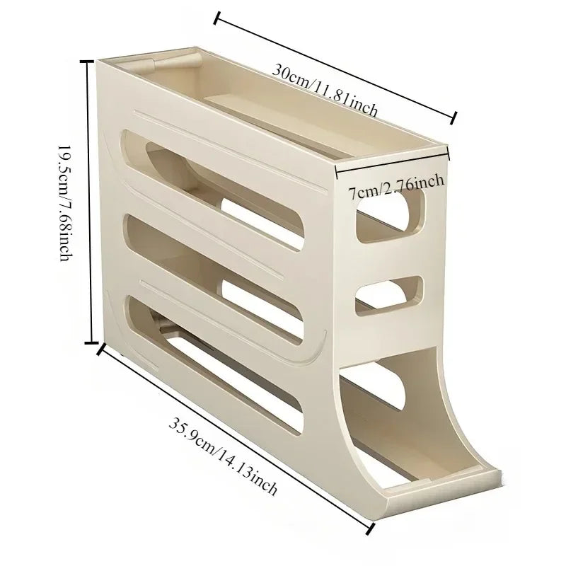 4 Tier Egg Fridge Organiser