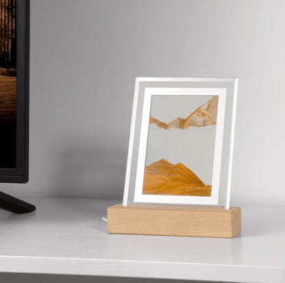 Sands Frame Night Lamp – Relaxing Moving Sand Art in a Decorative Glass Frame for Unique Home Decor