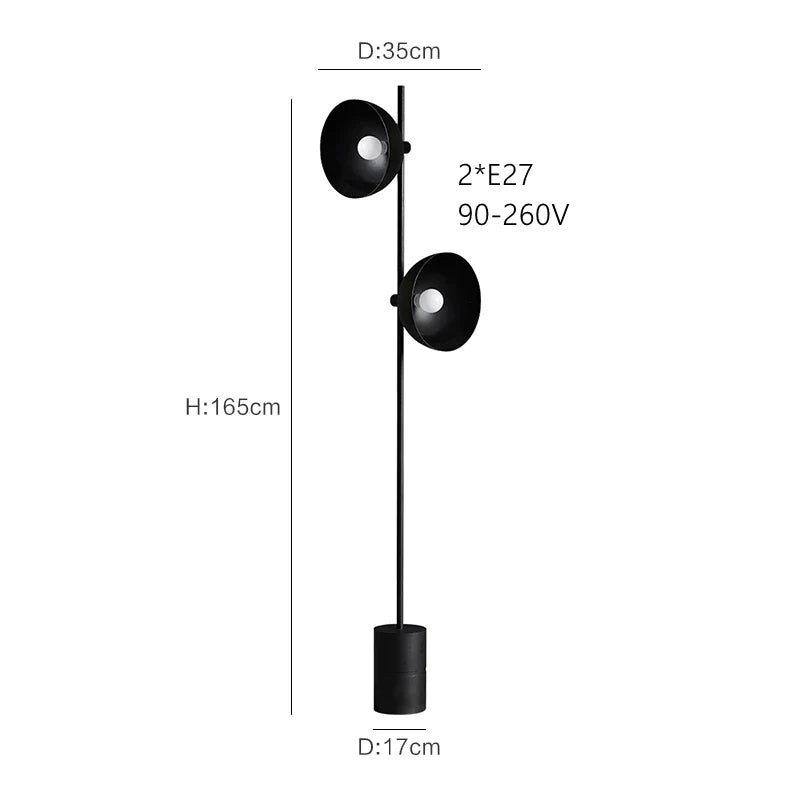 Black Minimalist Floor Lamp | Sleek and Stylish Illumination