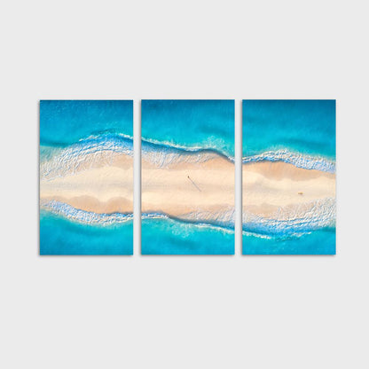 Vanishing Island Stretched Canvas – Coastal Wall Art for Serenity and Tranquility