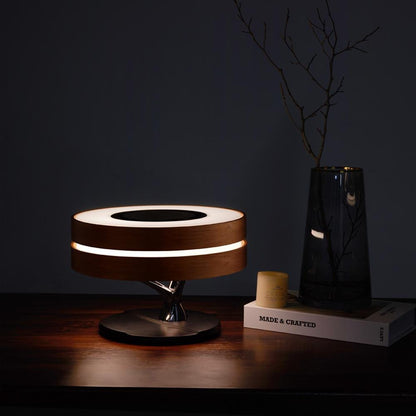 Circle of Life Lamp – Wireless Charging, Bluetooth Speaker, and Touch Controls for Home Office or Bedside