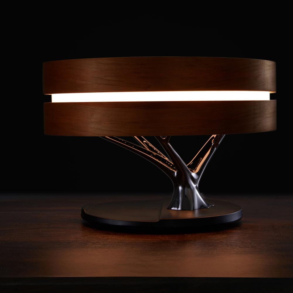 Circle of Life Lamp – Wireless Charging, Bluetooth Speaker, and Touch Controls for Home Office or Bedside