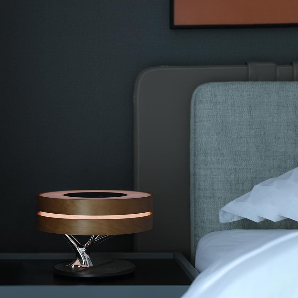 Circle of Life Lamp – Wireless Charging, Bluetooth Speaker, and Touch Controls for Home Office or Bedside