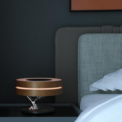 Circle of Life Lamp – Wireless Charging, Bluetooth Speaker, and Touch Controls for Home Office or Bedside