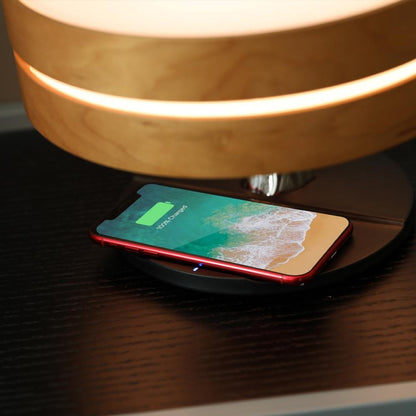 Circle of Life Lamp – Wireless Charging, Bluetooth Speaker, and Touch Controls for Home Office or Bedside