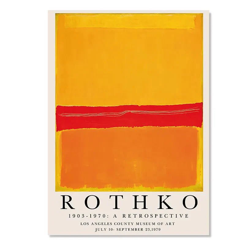 Vibrant Abstract Canvas Art Poster – Unique Wall Decor Inspired by Matisse and Rothko