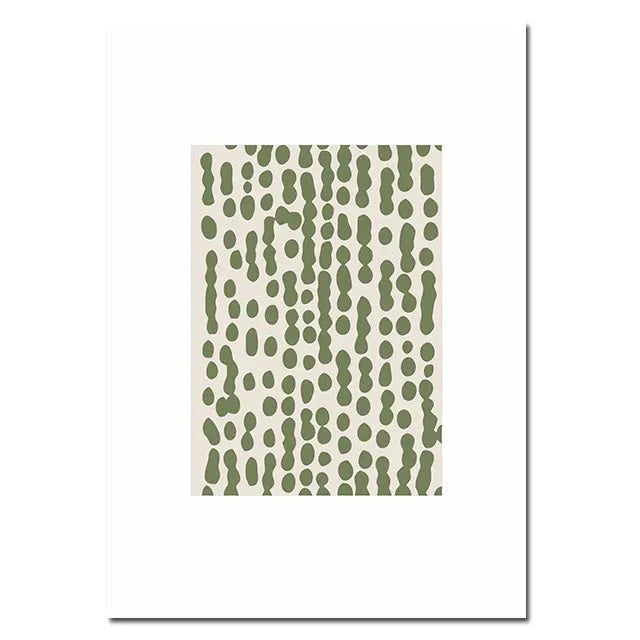 Abstract Green Ready-to-Hang Canvas Wall Art Poster – Vibrant Decor for Any Room