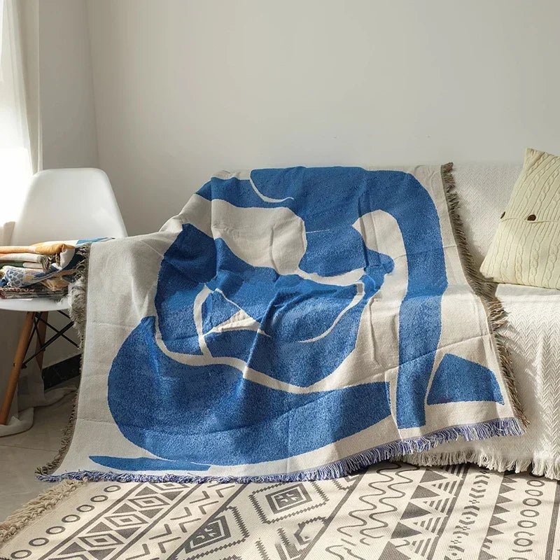 Abstract Tapestry Luxury Throw Blanket