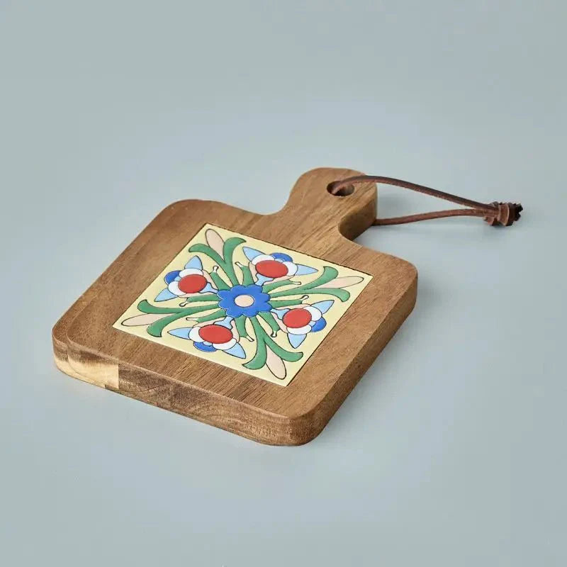 Anti-Scalding Wooden Tile Pan Coaster