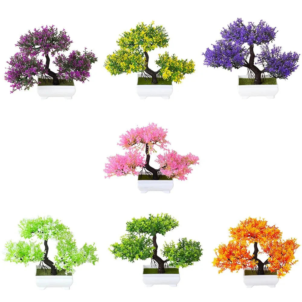 Realistic Artificial Potted Bonsai Tree – Lifelike Decor for Effortless Greenery in Your Home