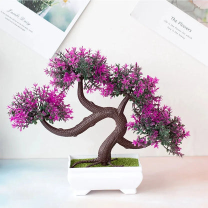 Realistic Artificial Potted Bonsai Tree – Lifelike Decor for Effortless Greenery in Your Home