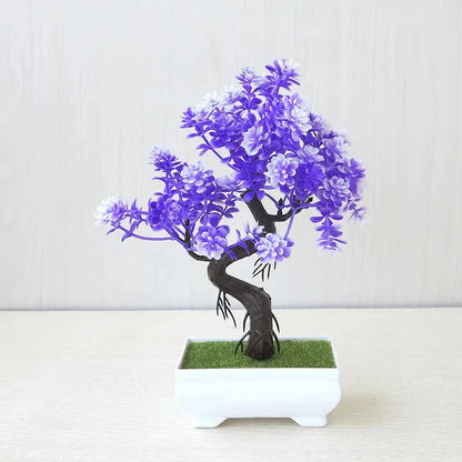 Realistic Artificial Potted Bonsai Tree – Lifelike Decor for Effortless Greenery in Your Home