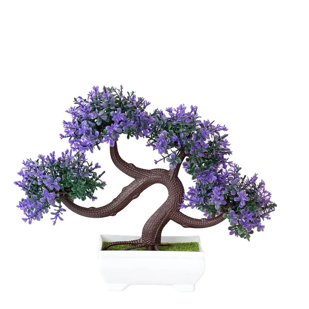 Realistic Artificial Potted Bonsai Tree – Lifelike Decor for Effortless Greenery in Your Home