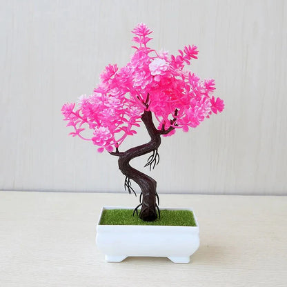 Realistic Artificial Potted Bonsai Tree – Lifelike Decor for Effortless Greenery in Your Home