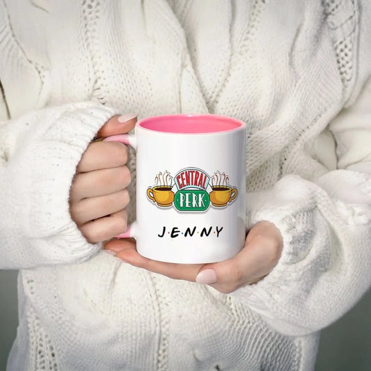 Personalised Central Perk Coffee Mug – Custom 350ml Mug for Friends TV Show Fans