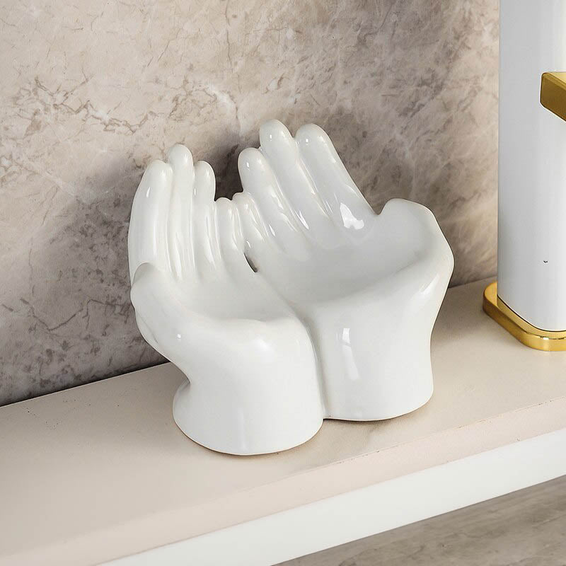 Cartoon Palm Ceramic Soap Holder