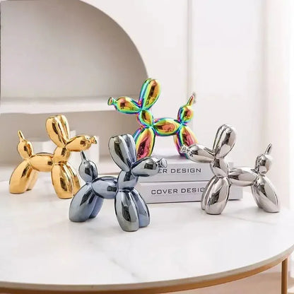 Ceramic Glossy Balloon Dog Ornament