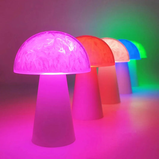 Colour Changing LED Mushroom Lamp