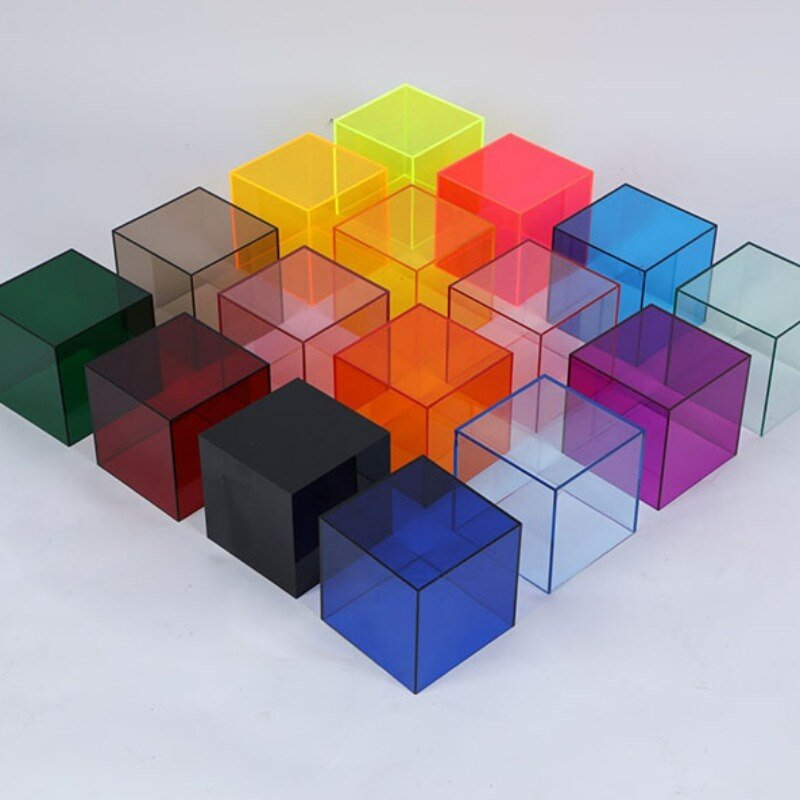 Colourful Acrylic Display Storage Box