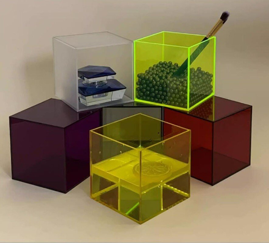 Colourful Acrylic Display Storage Box