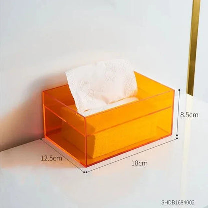 Colourful Acrylic Tissue Box Holder