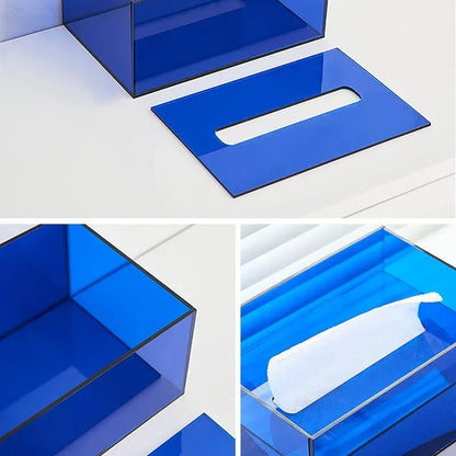 Colourful Acrylic Tissue Box Holder