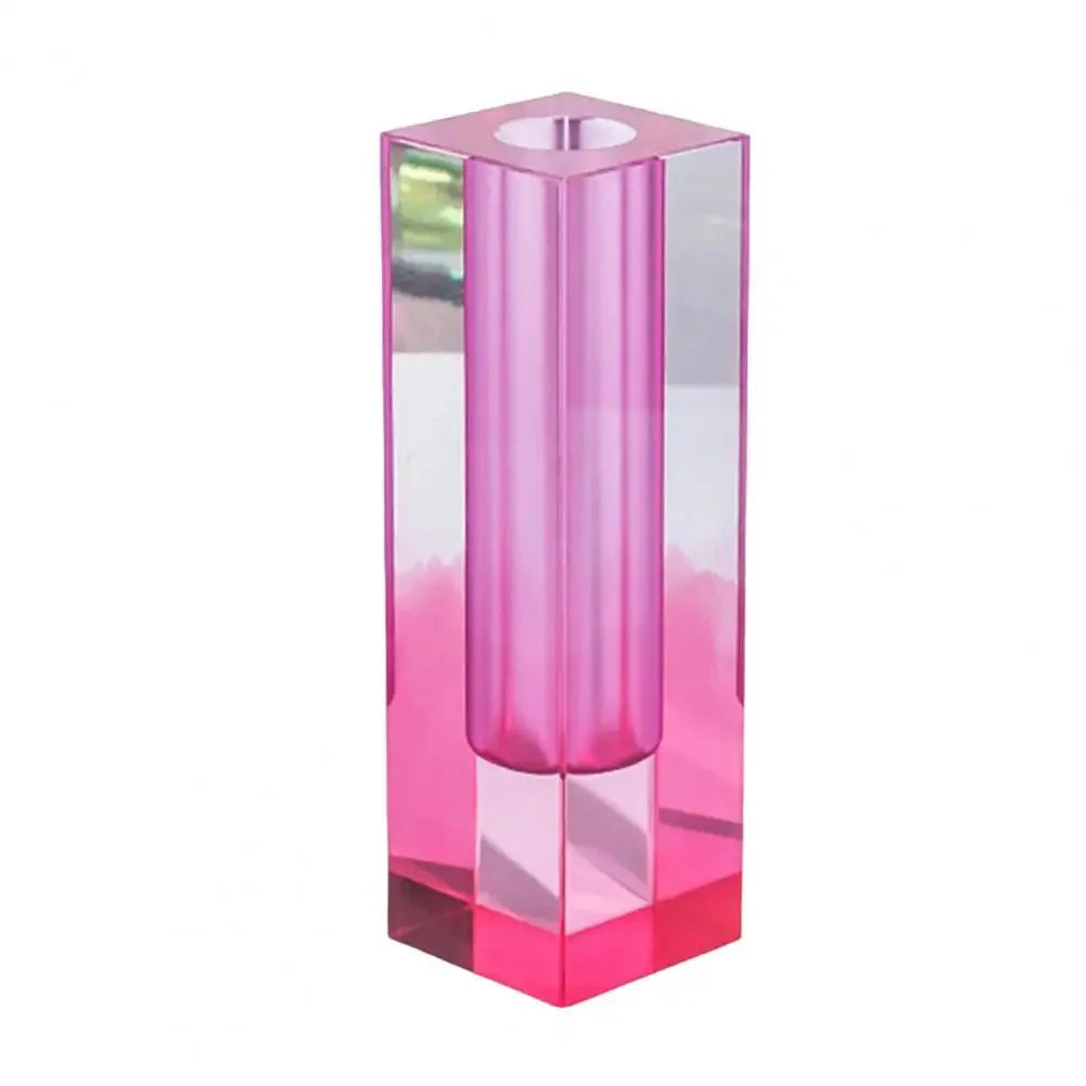 Crystal Effect Gradient Vase – Elegant Faux Crystal Vase for Luxurious Floral Displays