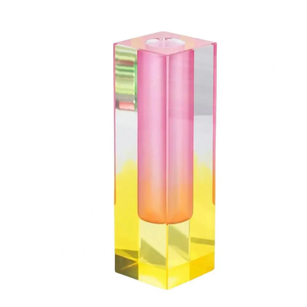 Crystal Effect Gradient Vase – Elegant Faux Crystal Vase for Luxurious Floral Displays