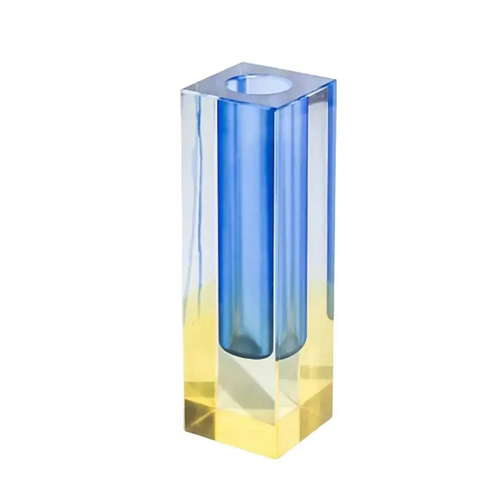 Crystal Effect Gradient Vase – Elegant Faux Crystal Vase for Luxurious Floral Displays