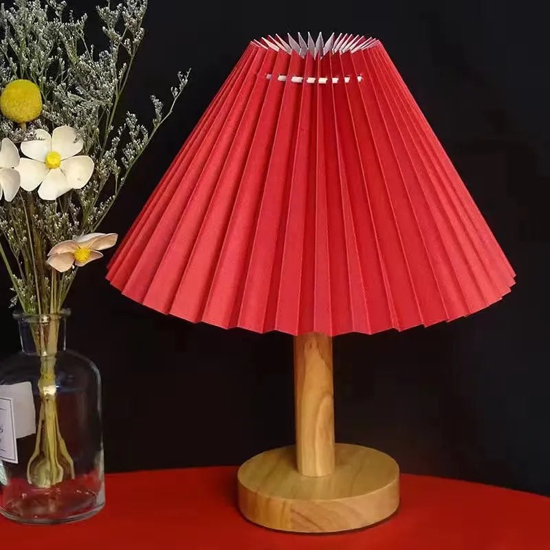 Decorative Pleated Table Lamp