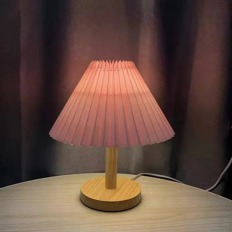 Decorative Pleated Table Lamp