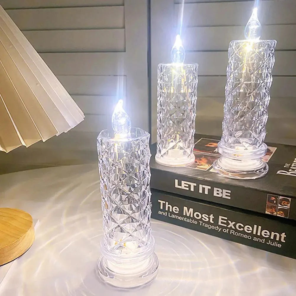 Diamond Shaped Crystal Table Lamp