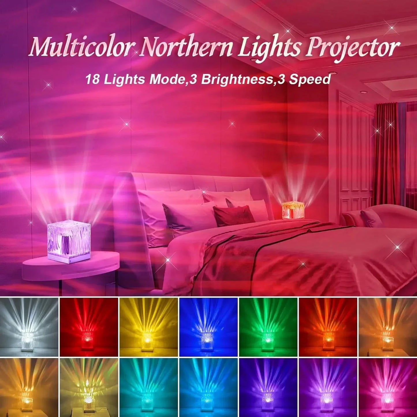 Dynamic Aurora Lights Projector Lamp