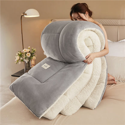 Luxurious Velvet & Sherpa Throw - Soft, Warm, & Cosy