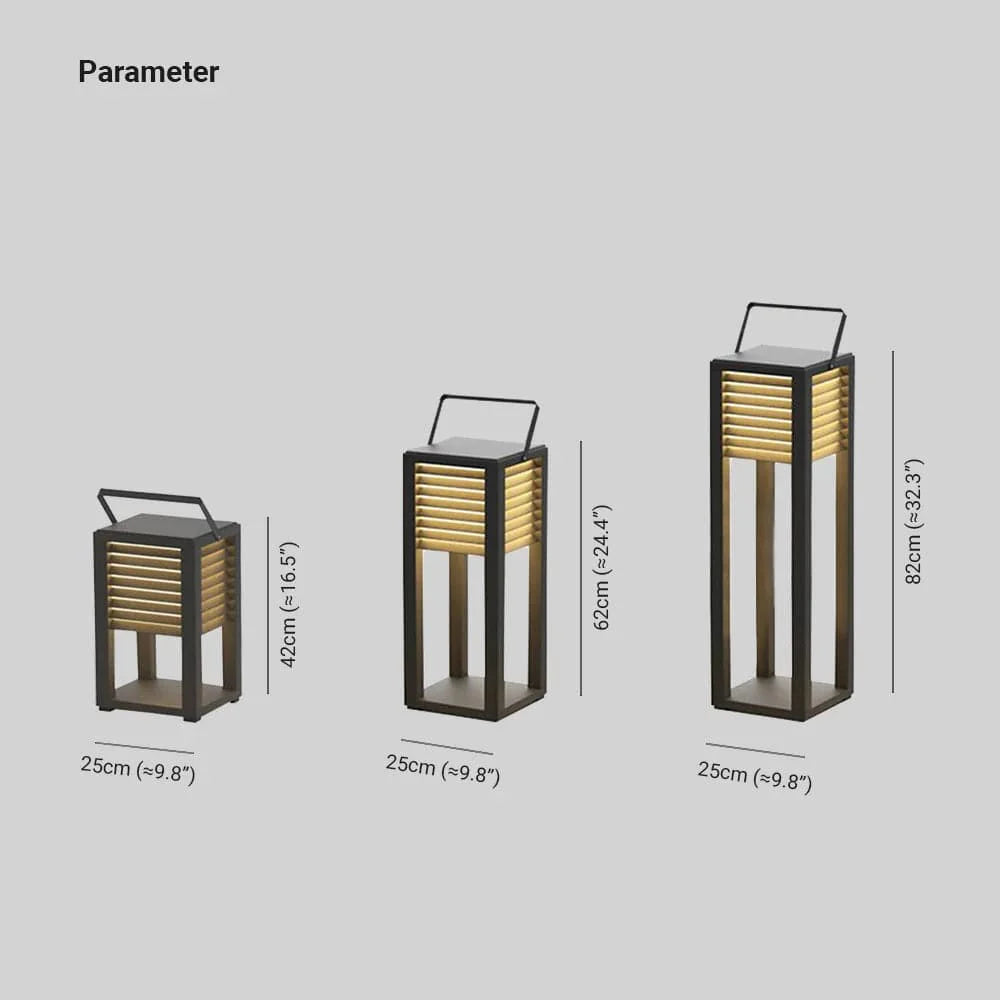 Solar Lantern: Modern Outdoor Garden Floor Light