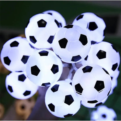 Football Design LED String Night Light Garland