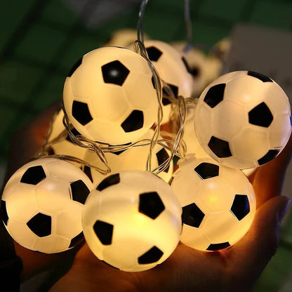 Football Design LED String Night Light Garland