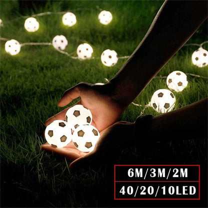 Football Design LED String Night Light Garland