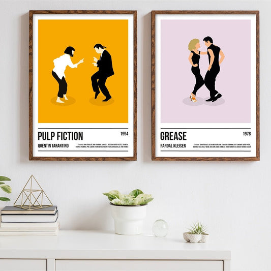 Iconic Movie Canvas Poster Prints – Vintage Wall Art for Film Lovers