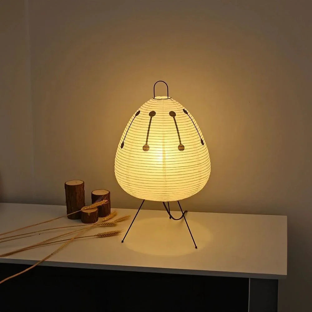 Japanese Inspired Tripod Lantern Lamp