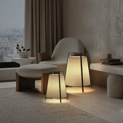 Japanese Zen Fabric Floor Lamp