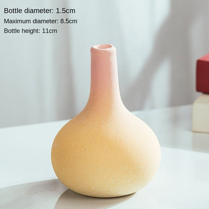 Macaron Coloured Ceramic Decorative Vase – Playful and Vibrant Accent for Modern Home Decor