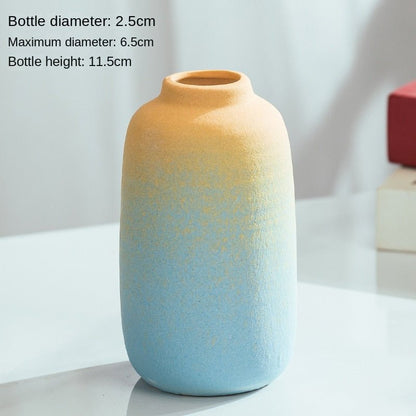 Macaron Coloured Ceramic Decorative Vase – Playful and Vibrant Accent for Modern Home Decor