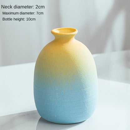 Macaron Coloured Ceramic Decorative Vase – Playful and Vibrant Accent for Modern Home Decor