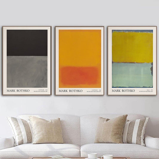 Mark Rothko Abstract Colour Canvas Poster – Vibrant Wall Art for Modern Spaces